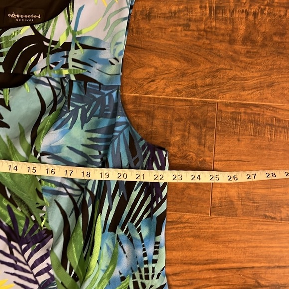 Connected Apparel Plus-Sized Sleeveless Tropical Midi Dress, Sz. 24. - Picture 12 of 12